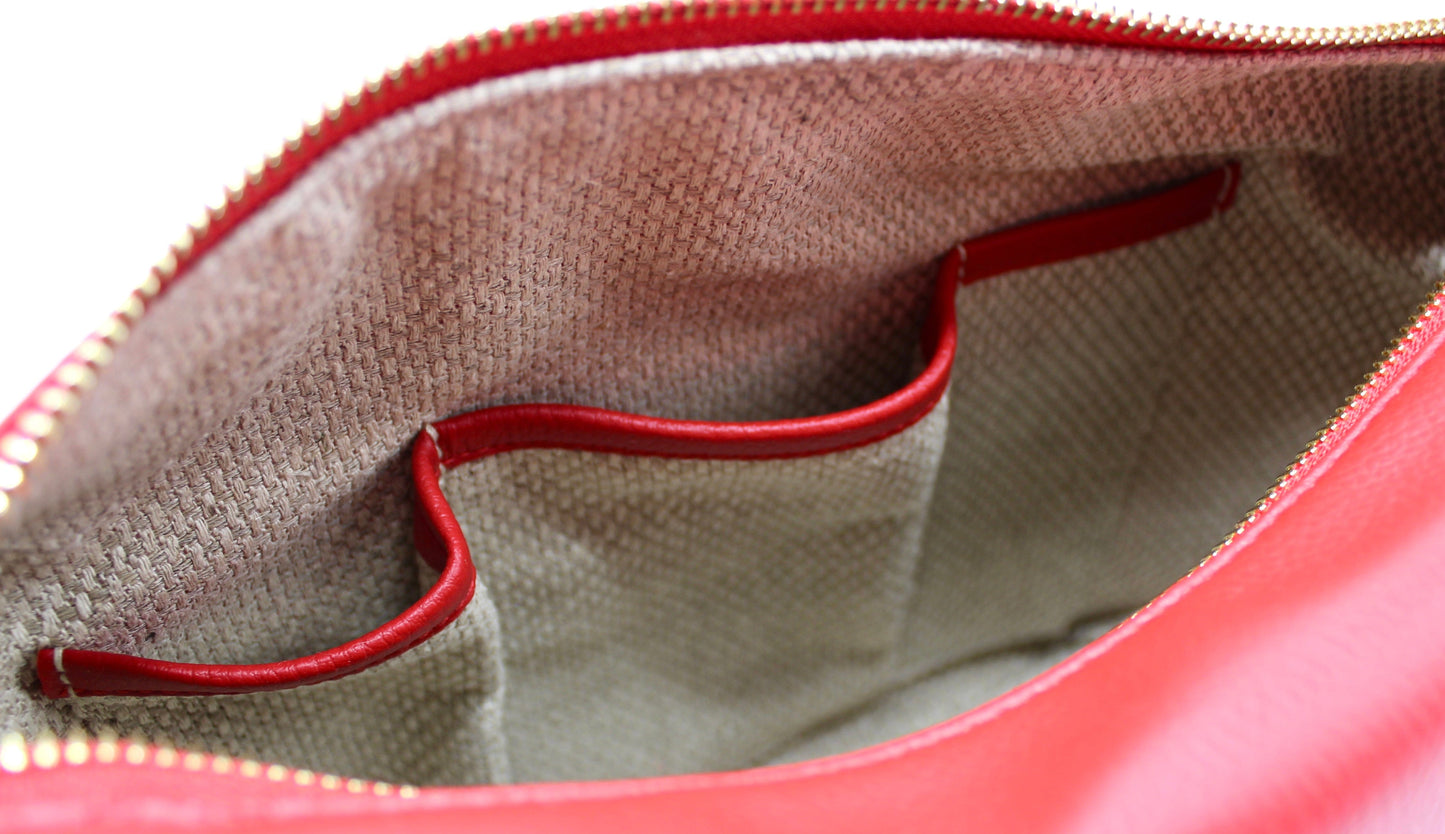 Bag Evy - Vegan Cactus Leather Shoulder Bag - Vermelho San Rocco Italia