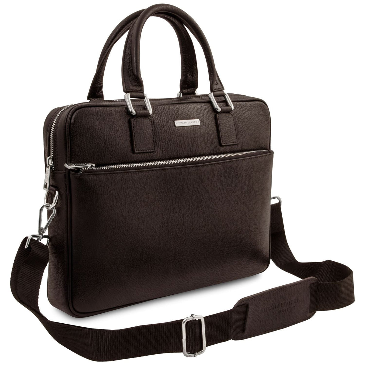 Ferrara - Leather laptop briefcase
