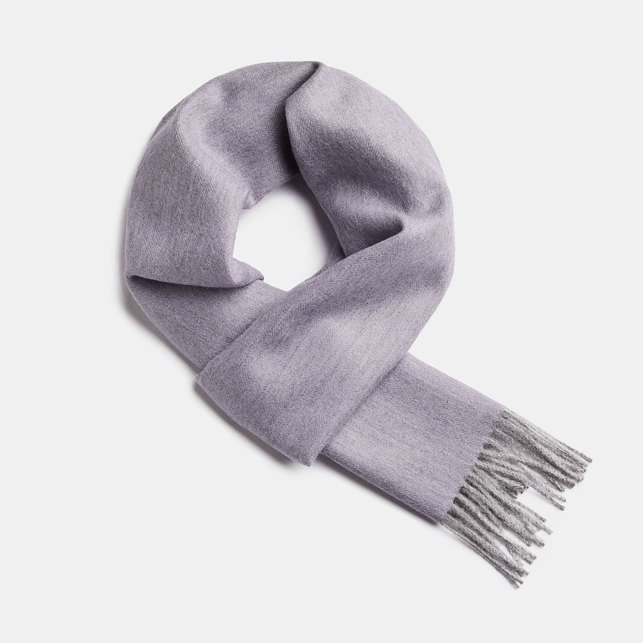 Scarves Soft Lilac / Silver Herringbone Baby Alpaca Wool Scarf from Peru San Rocco Italia