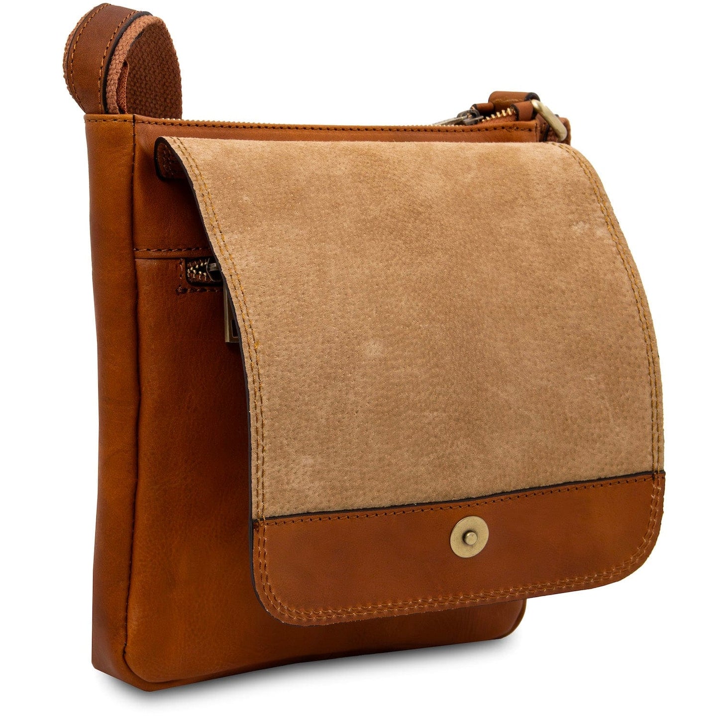 Leather bags for men Jimmy - Leather crossbody bag for men with front pocket | TL141407 San Rocco Italia