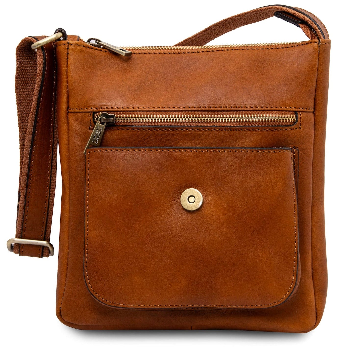 Leather bags for men Jimmy - Leather crossbody bag for men with front pocket | TL141407 San Rocco Italia