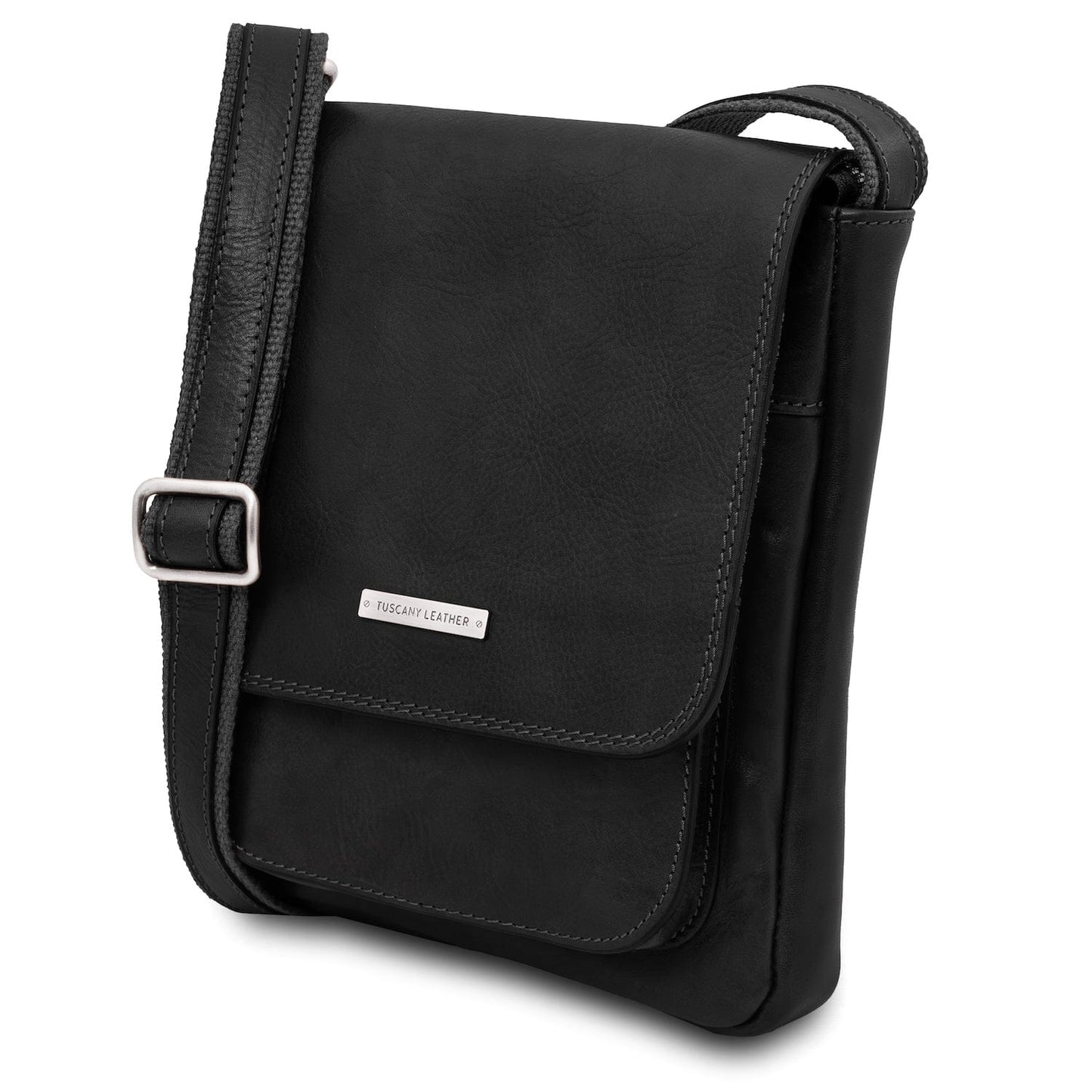 Leather bags for men Jimmy - Leather crossbody bag for men with front pocket | TL141407 San Rocco Italia