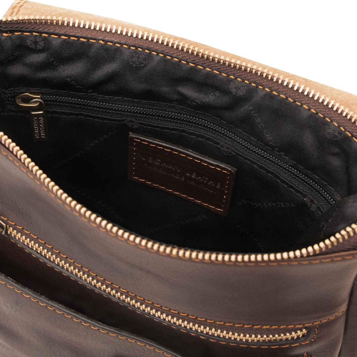 Leather bags for men Jimmy - Leather crossbody bag for men with front pocket | TL141407 San Rocco Italia