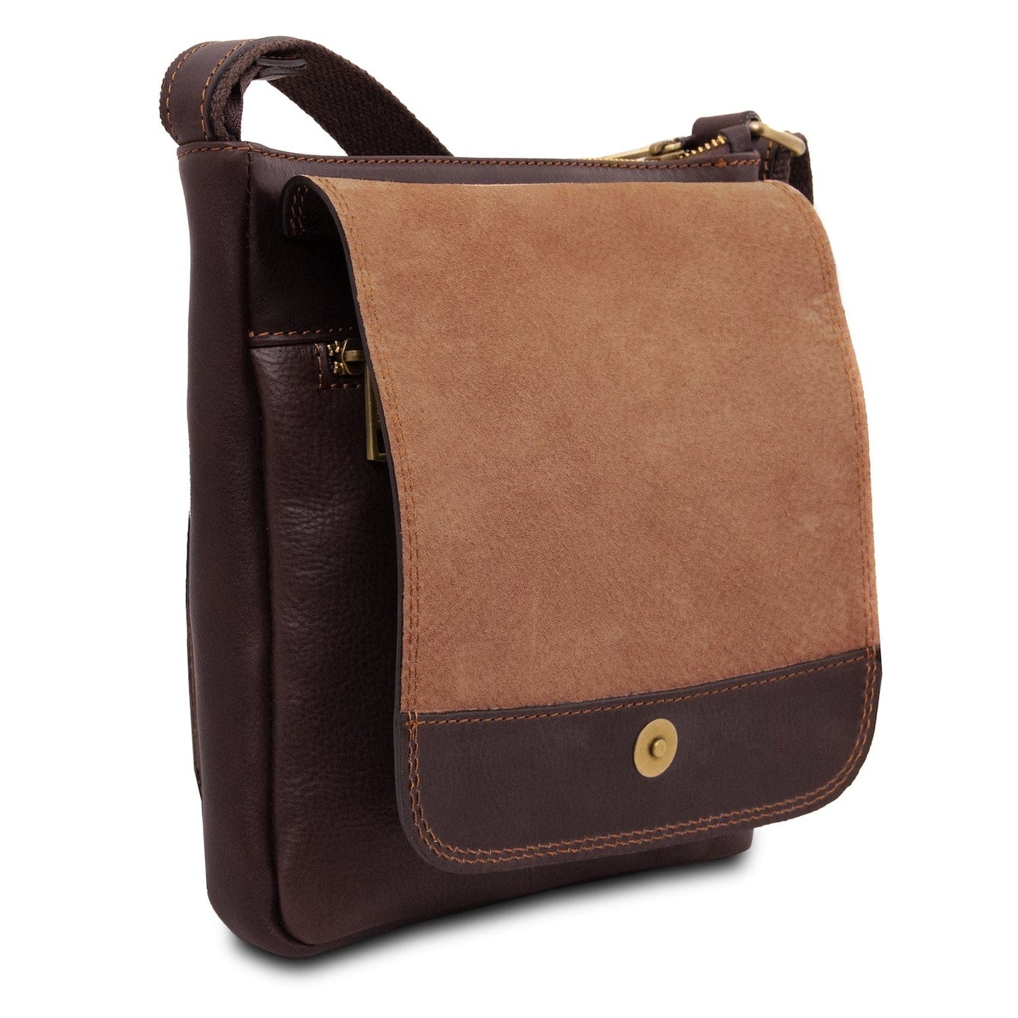Leather bags for men Jimmy - Leather crossbody bag for men with front pocket | TL141407 San Rocco Italia