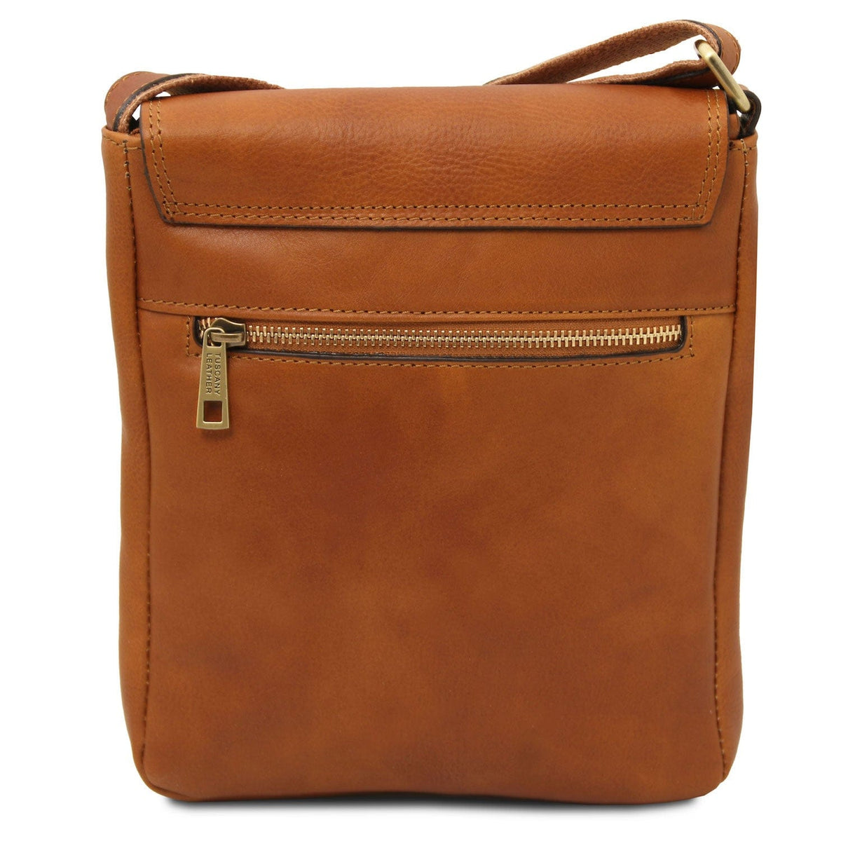 Sacs homme en cuir John - Sac bandoulière homme en cuir mat avec zip avant | TL141408 San Rocco Italia