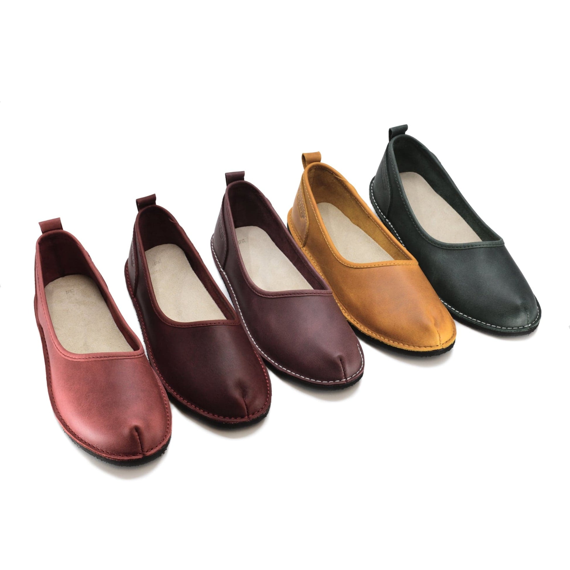 Flats Kuutsid Leather Flats - Burgundy San Rocco Italia