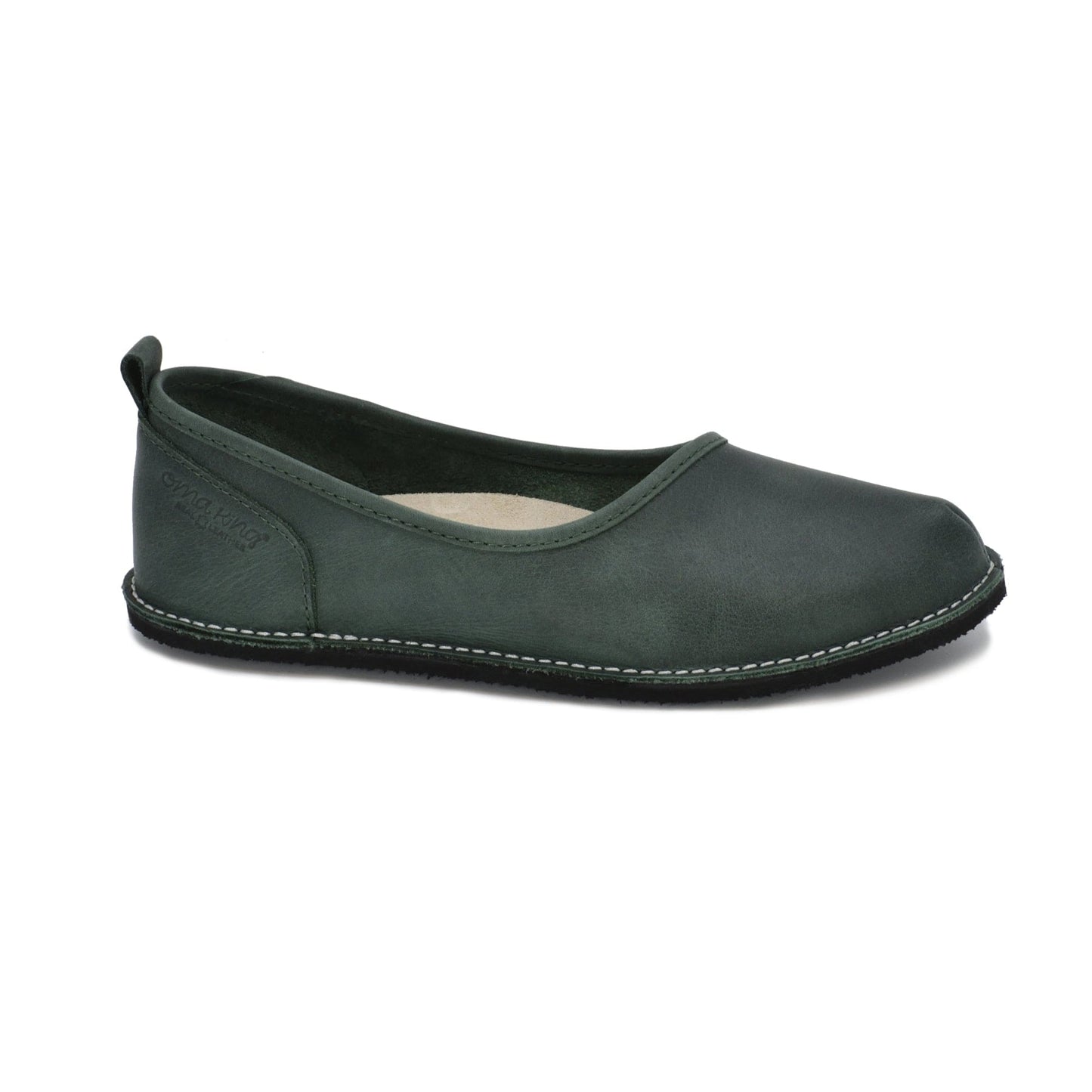 Flats Kuutsid Leather Flats - Dark Green San Rocco Italia
