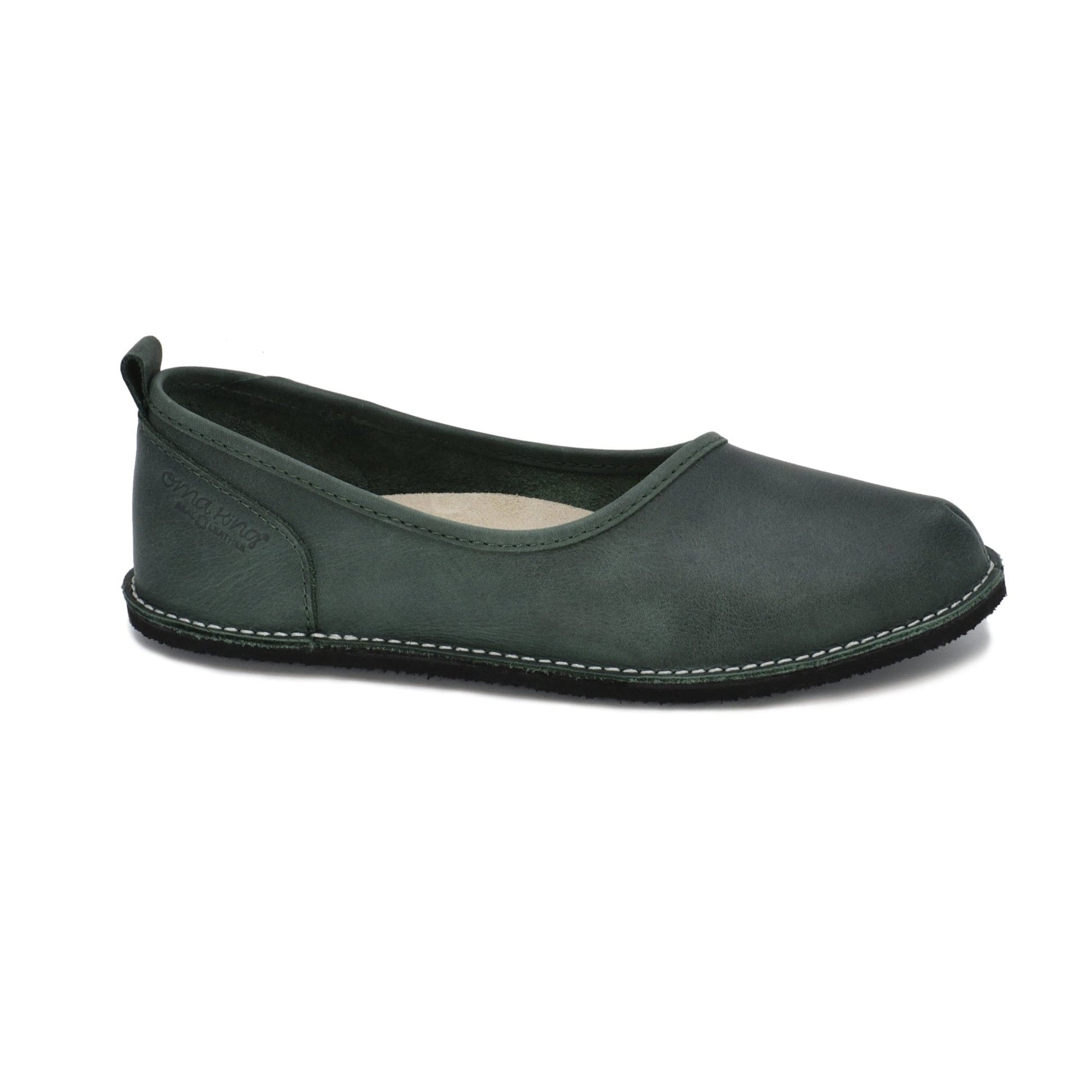 Flats Kuutsid Leather Flats - Dark Green San Rocco Italia