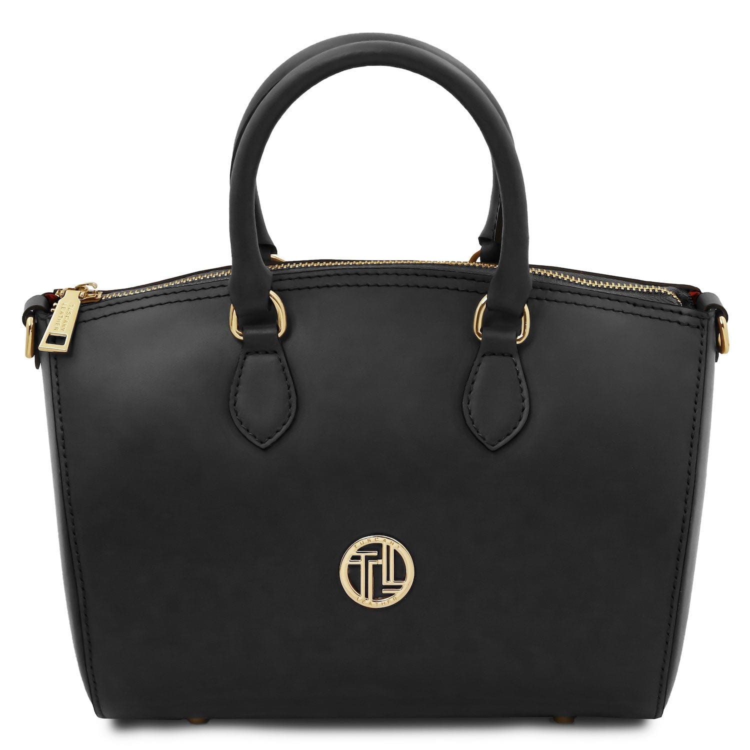Leather handbags Black Layla - Leather small duffle handbag | TL142399 San Rocco Italia