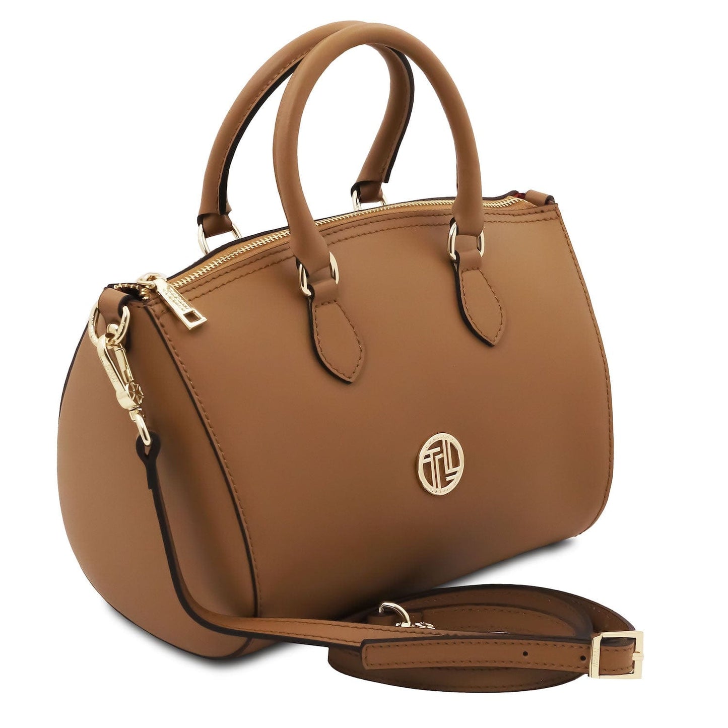 Leather handbags Layla - Leather small duffle handbag | TL142399 San Rocco Italia
