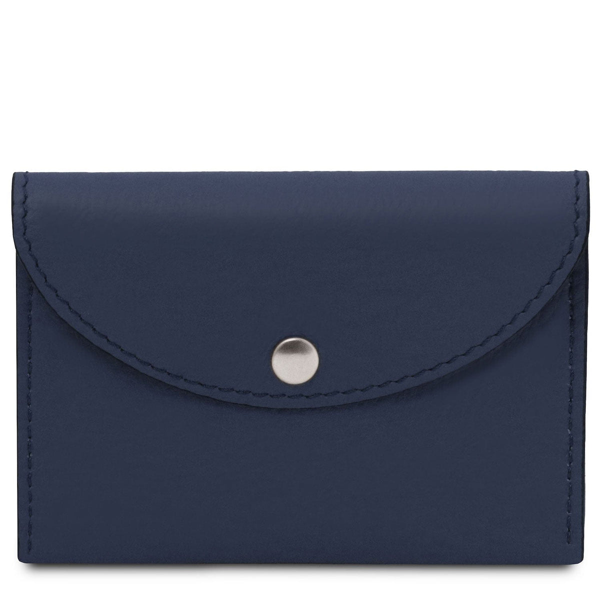 Office leather accessories Dark Blue Leather business card / credit card holder | TL142417 San Rocco Italia