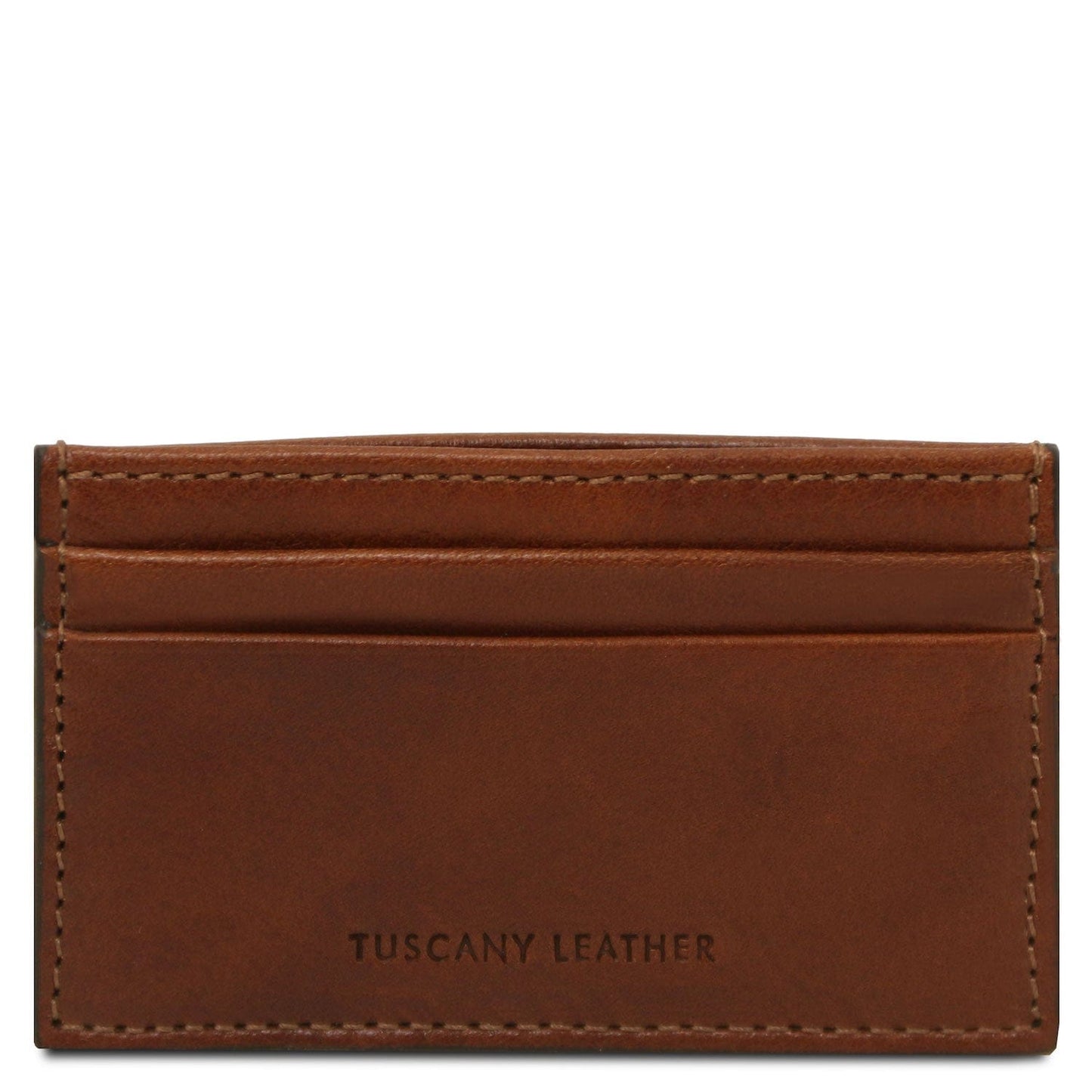 Leather card holder - 4 cards in smooth, full-grain leather | TL142473
