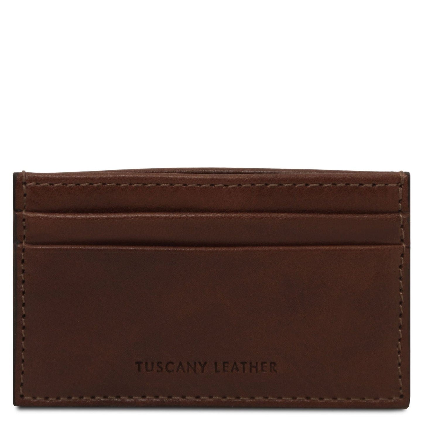 Leather card holder - 4 cards in smooth, full-grain leather | TL142473