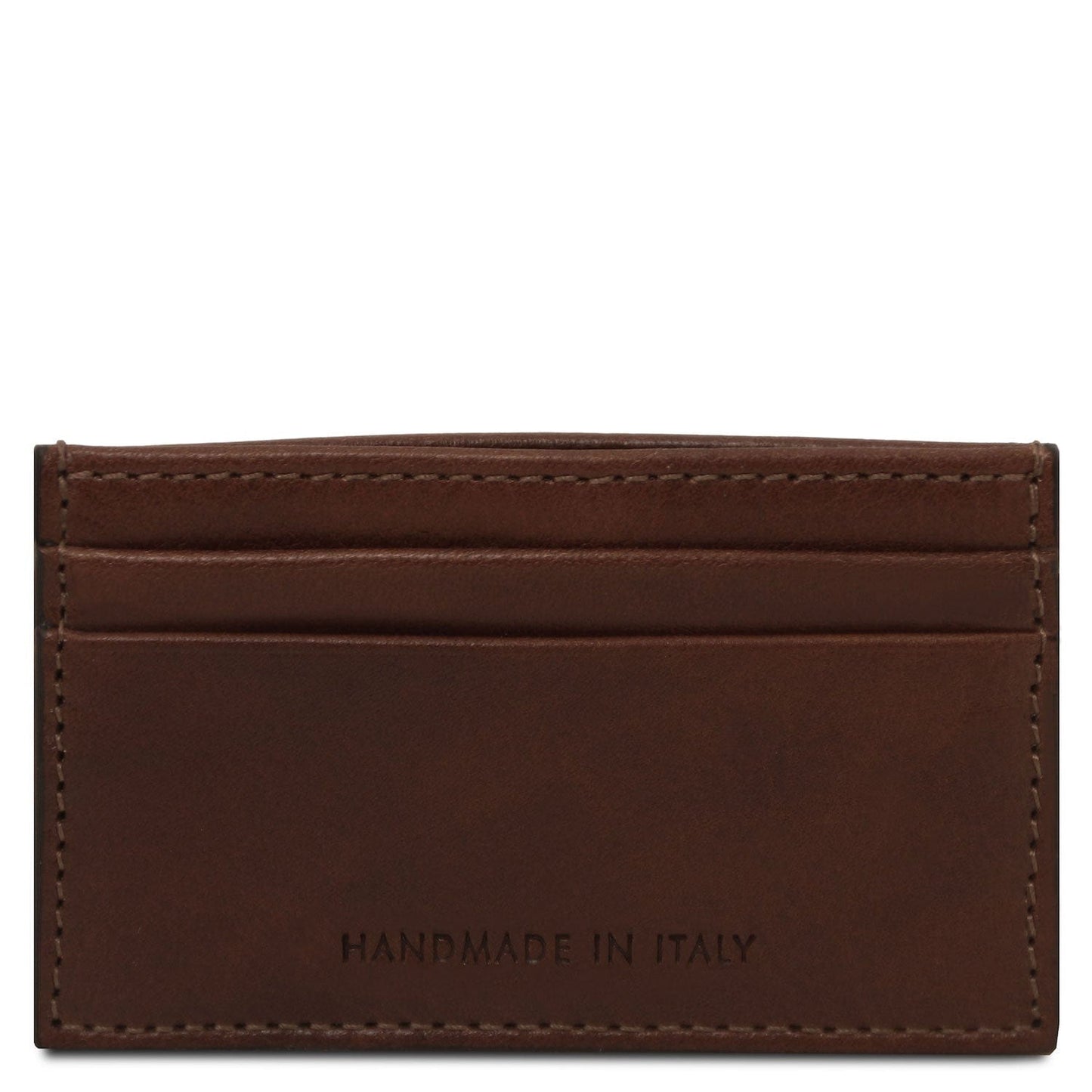 Leather card holder - 4 cards in smooth, full-grain leather | TL142473