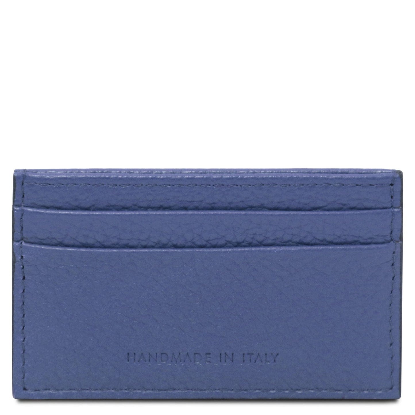 Leather card holder - 4 cards, pebbled leather | TL142474