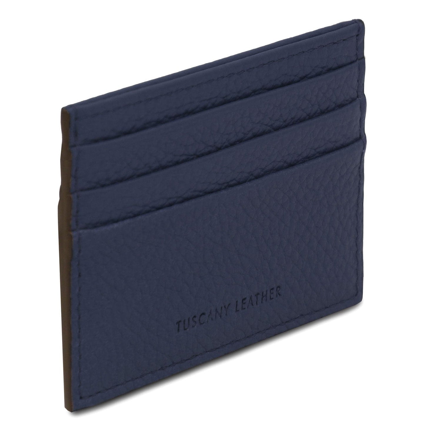 Men leather accessories Leather card holder - 6 cards, pebbled leather | TL142472 San Rocco Italia
