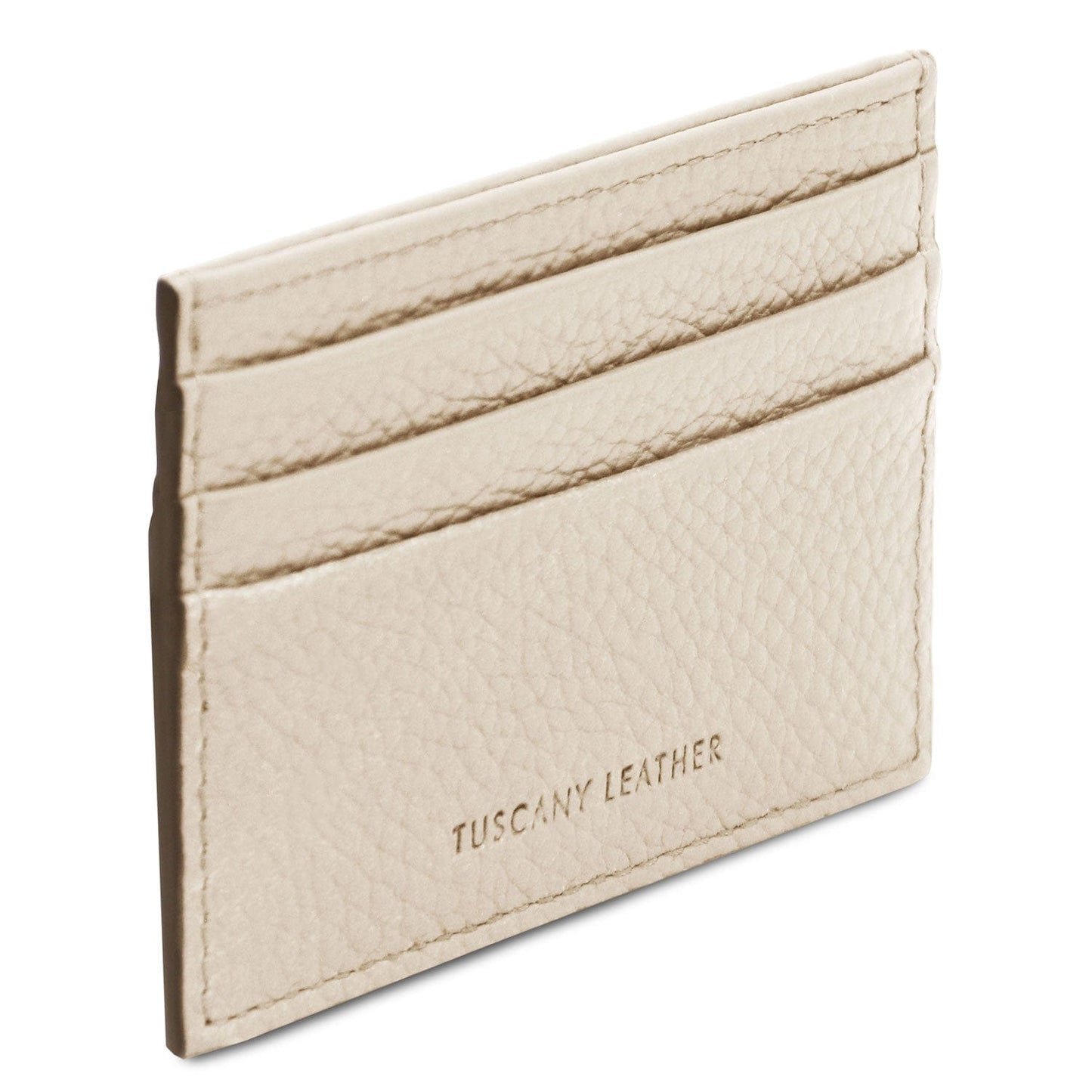 Men leather accessories Leather card holder - 6 cards, pebbled leather | TL142472 San Rocco Italia