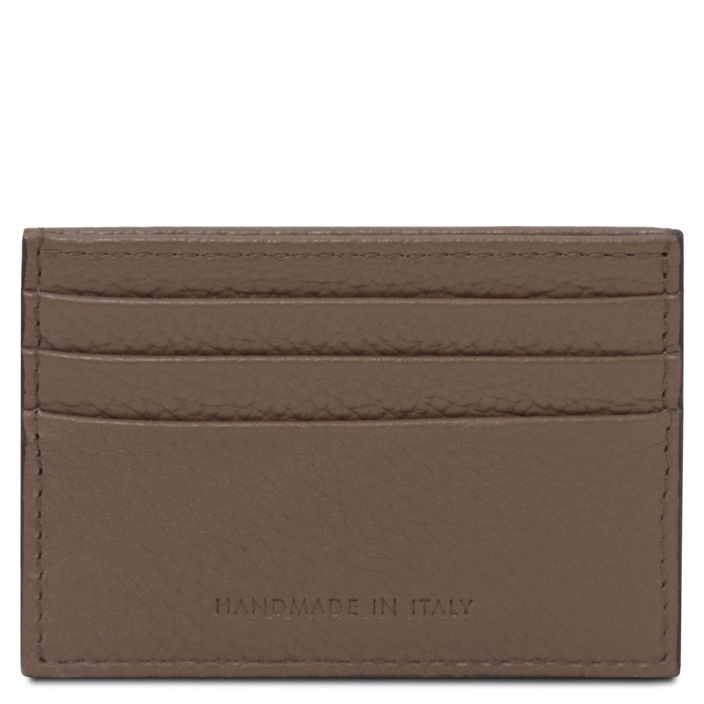 Men leather accessories Leather card holder - 6 cards, pebbled leather | TL142472 San Rocco Italia