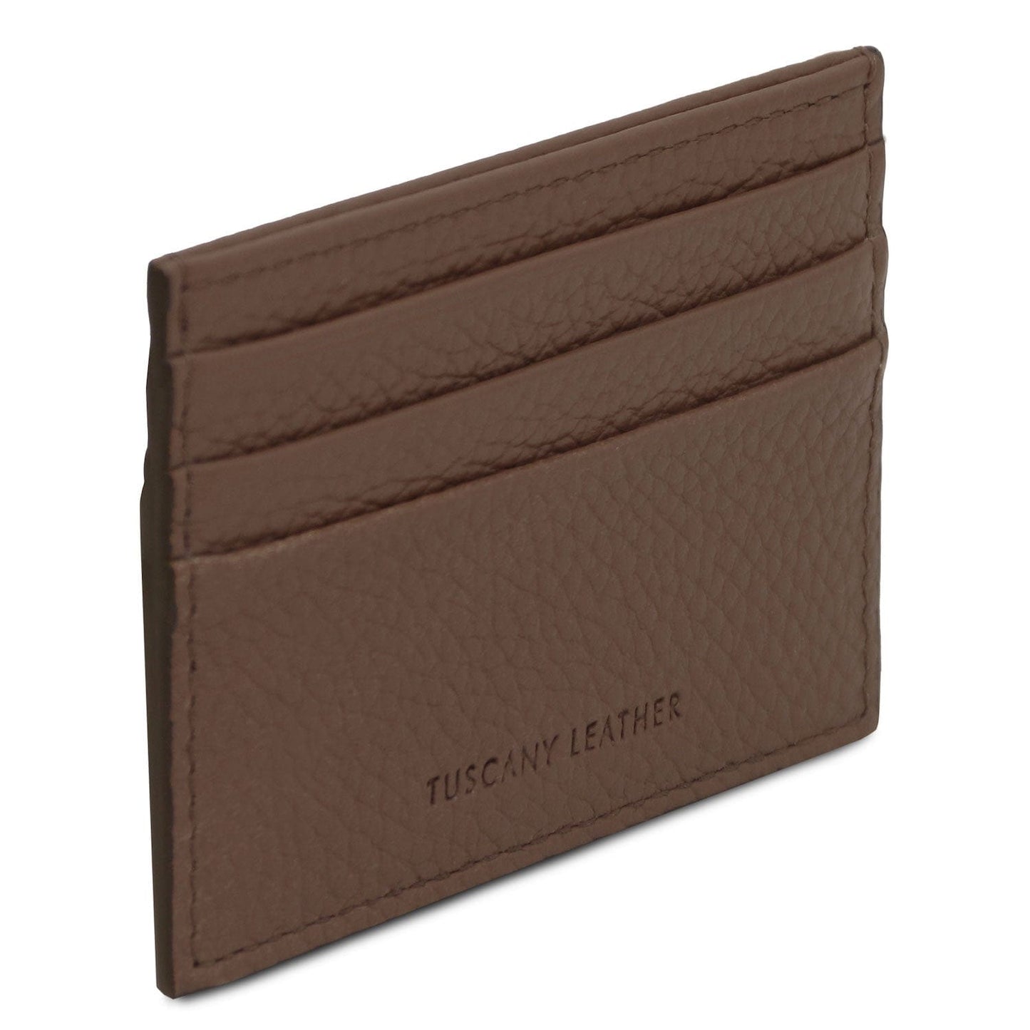 Men leather accessories Leather card holder - 6 cards, pebbled leather | TL142472 San Rocco Italia