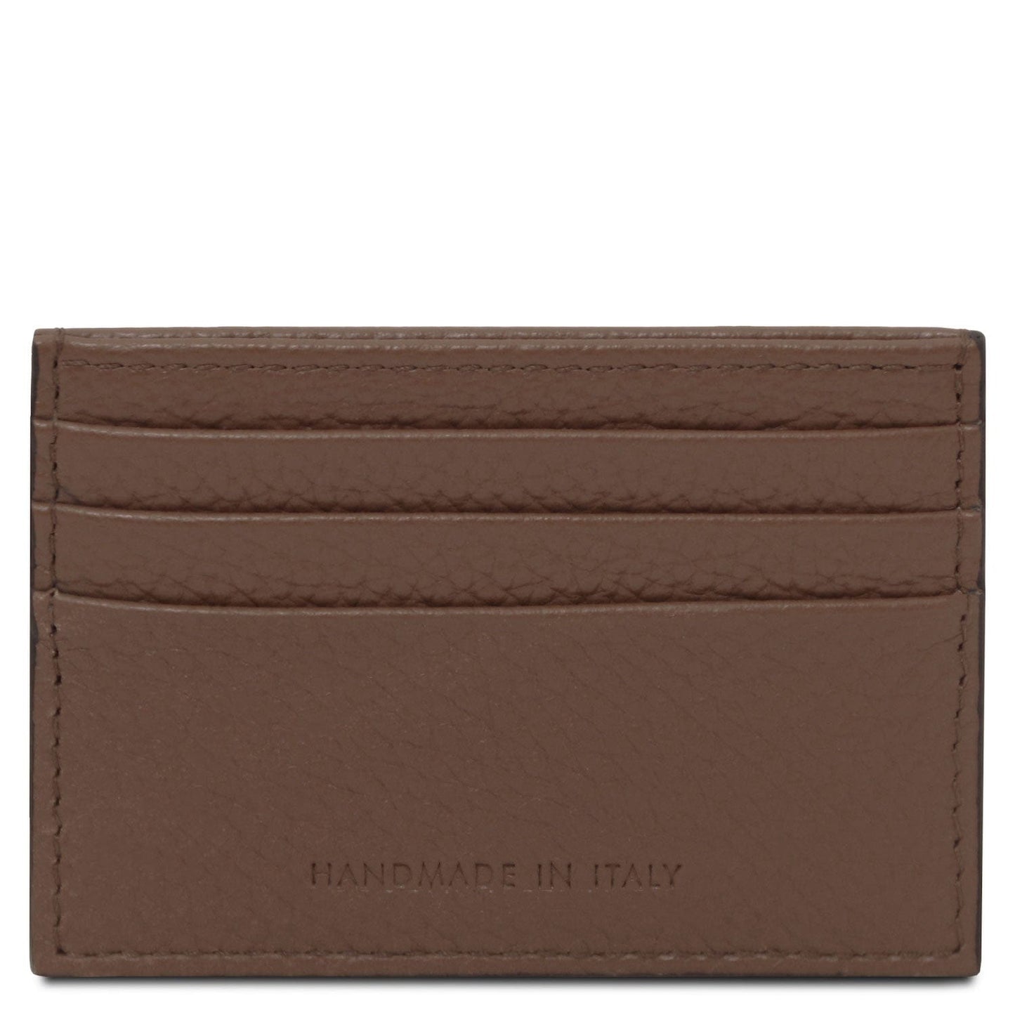 Men leather accessories Leather card holder - 6 cards, pebbled leather | TL142472 San Rocco Italia