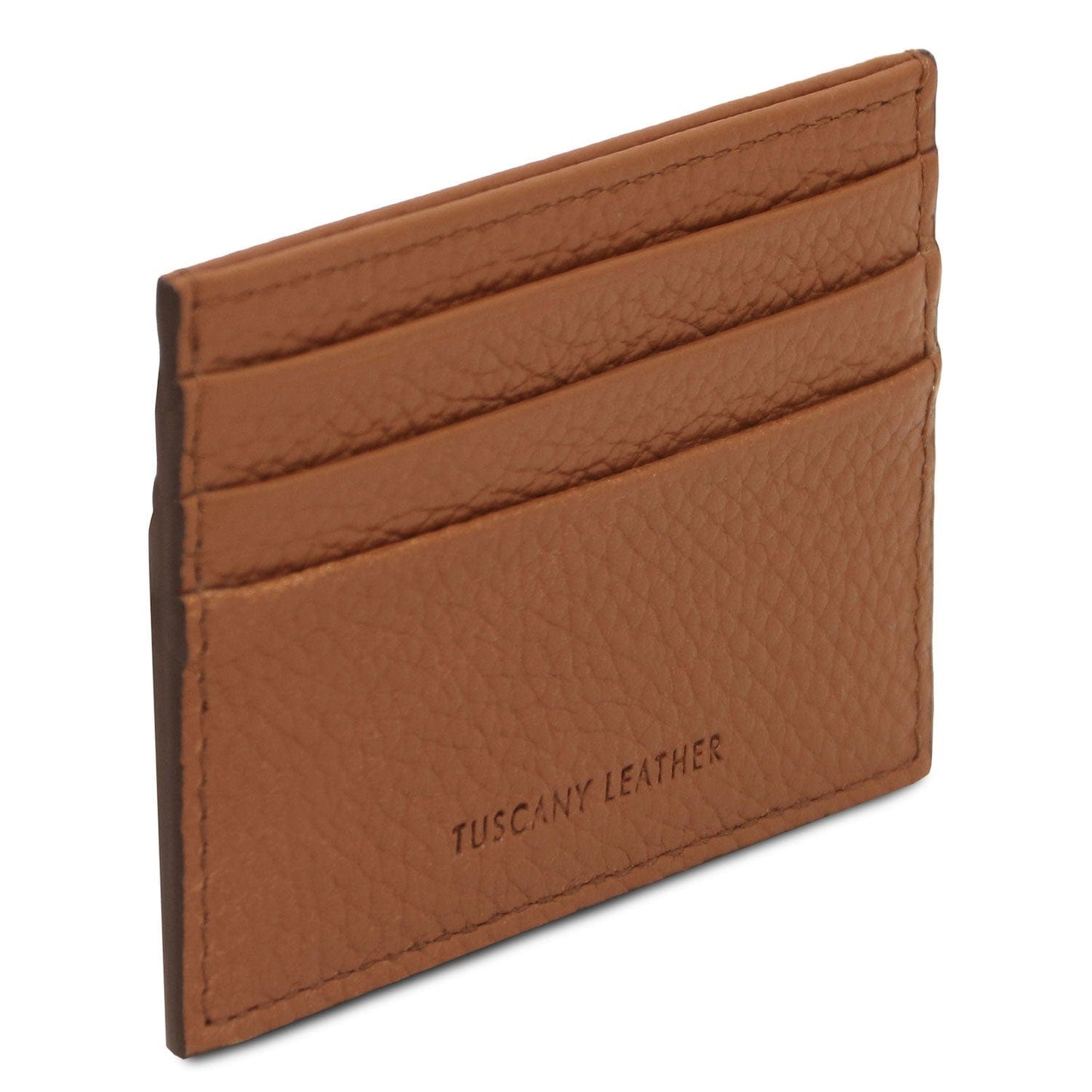 Men leather accessories Leather card holder - 6 cards, pebbled leather | TL142472 San Rocco Italia