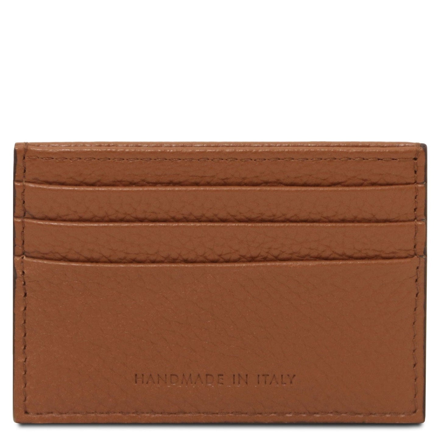 Men leather accessories Leather card holder - 6 cards, pebbled leather | TL142472 San Rocco Italia