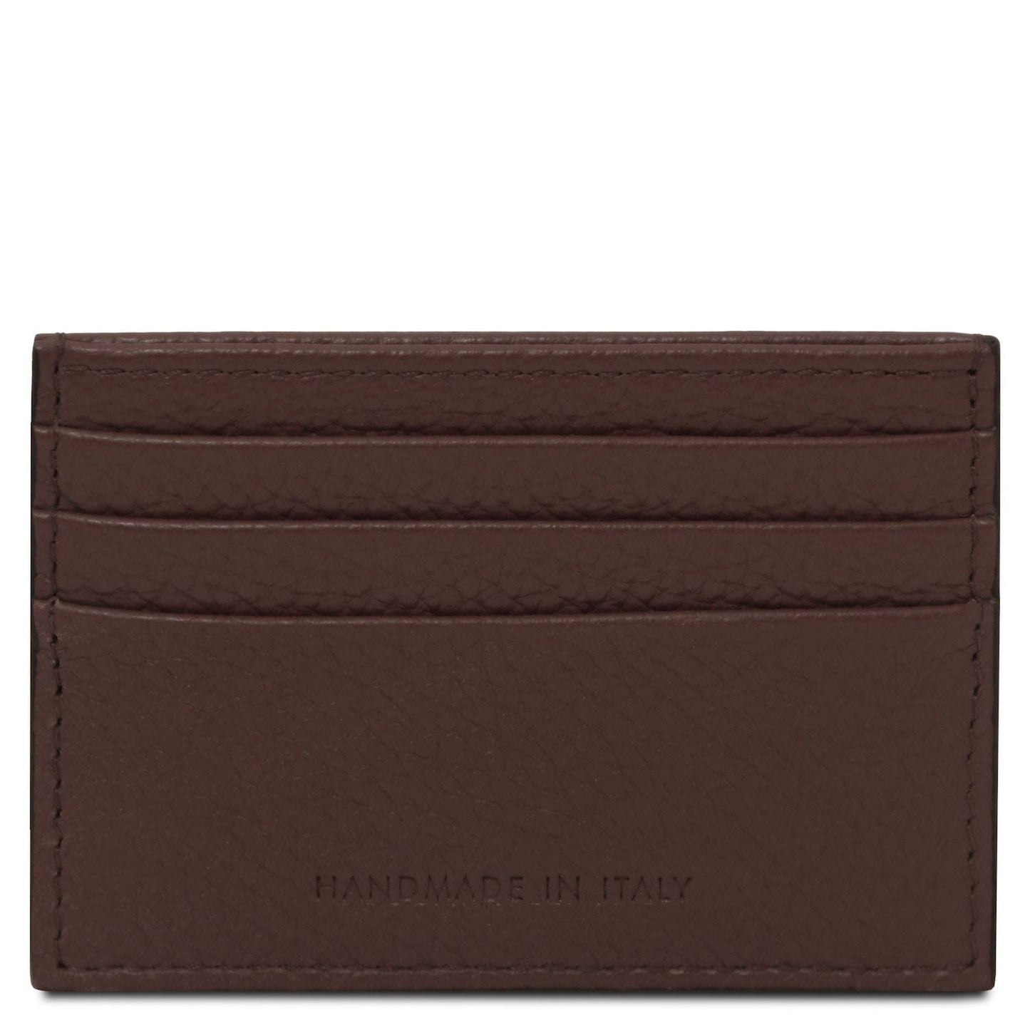 Men leather accessories Leather card holder - 6 cards, pebbled leather | TL142472 San Rocco Italia