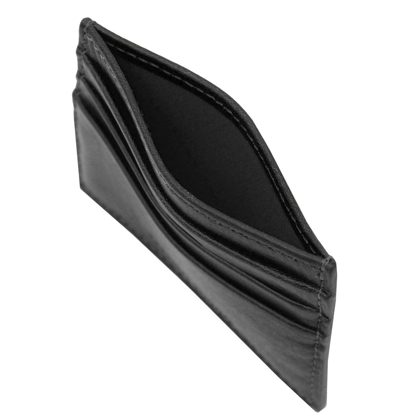 Leather card holder - 6 cards, smooth full-grain leather | TL142471