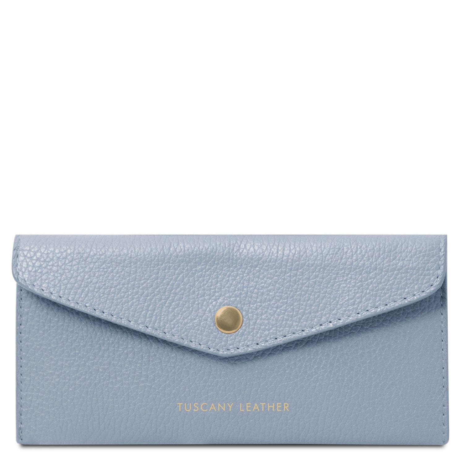 Leather wallets for women Light Blue Leather envelope wallet | TL142322 San Rocco Italia