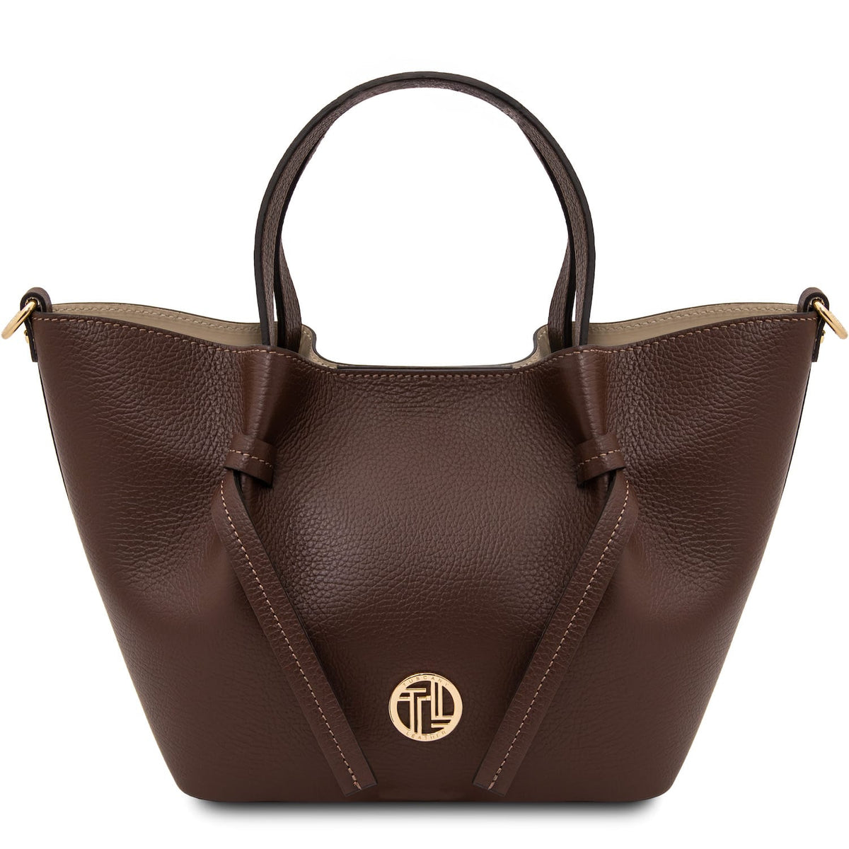 Leather handbags Coffee Legame - Leather handbag - Small size | TL142482 San Rocco Italia