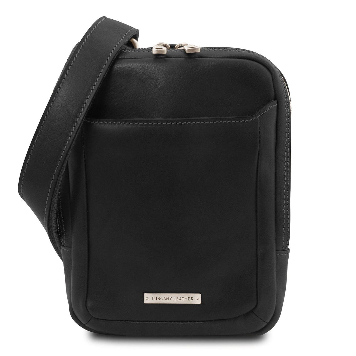Leather bags for men Black Mark - Matte Leather Crossbody Bag | TL142428 San Rocco Italia