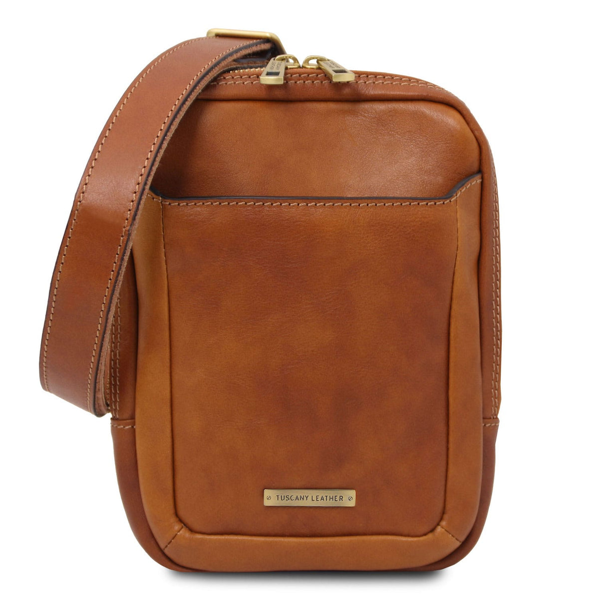 Leather bags for men Natural Mark - Matte Leather Crossbody Bag | TL142428 San Rocco Italia