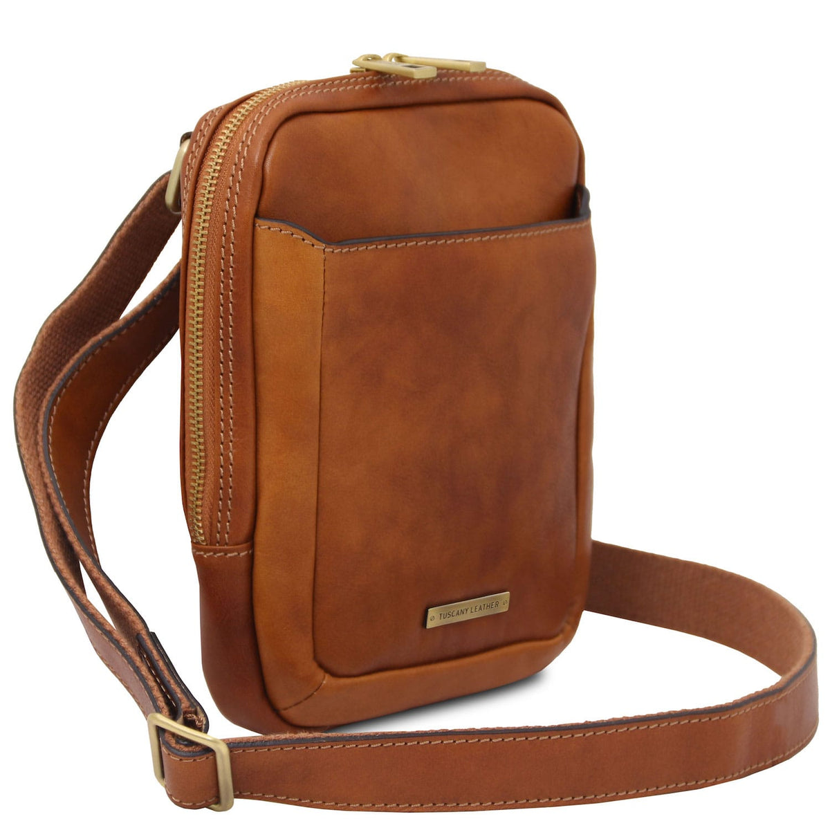Leather bags for men Mark - Matte Leather Crossbody Bag | TL142428 San Rocco Italia