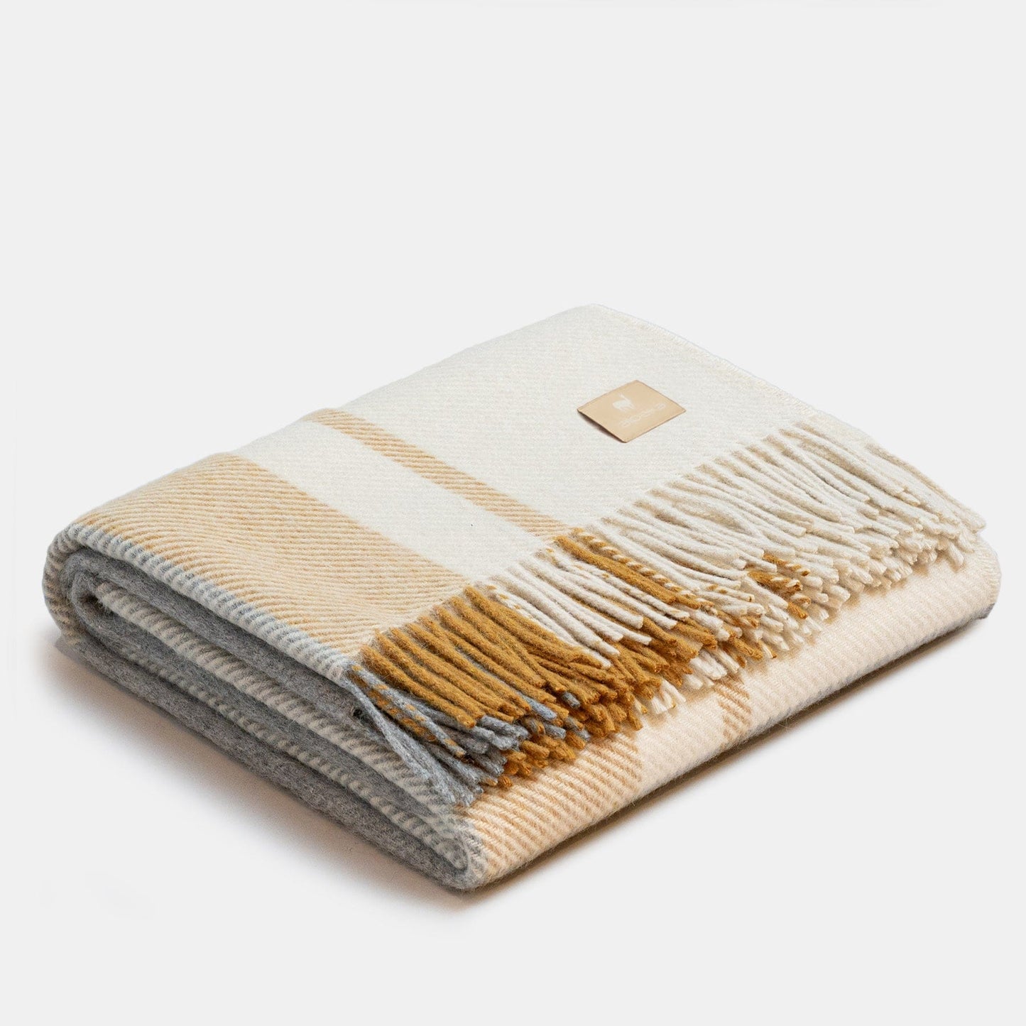 Natural Alpaca Wool Throw – Classic Tartan - Premium - Shop now at San Rocco Italia