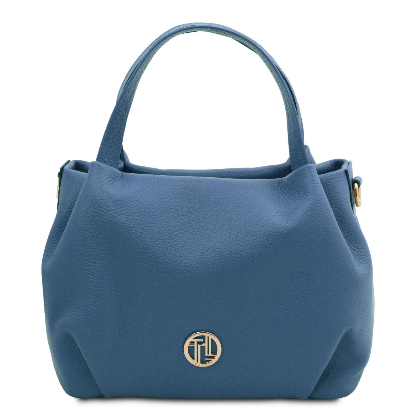 Leather handbags Blue Nora - Soft leather handbag | TL142372 San Rocco Italia