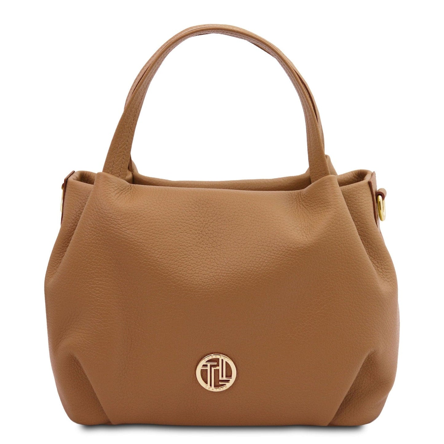 Leather handbags Caramel Nora - Soft leather handbag | TL142372 San Rocco Italia