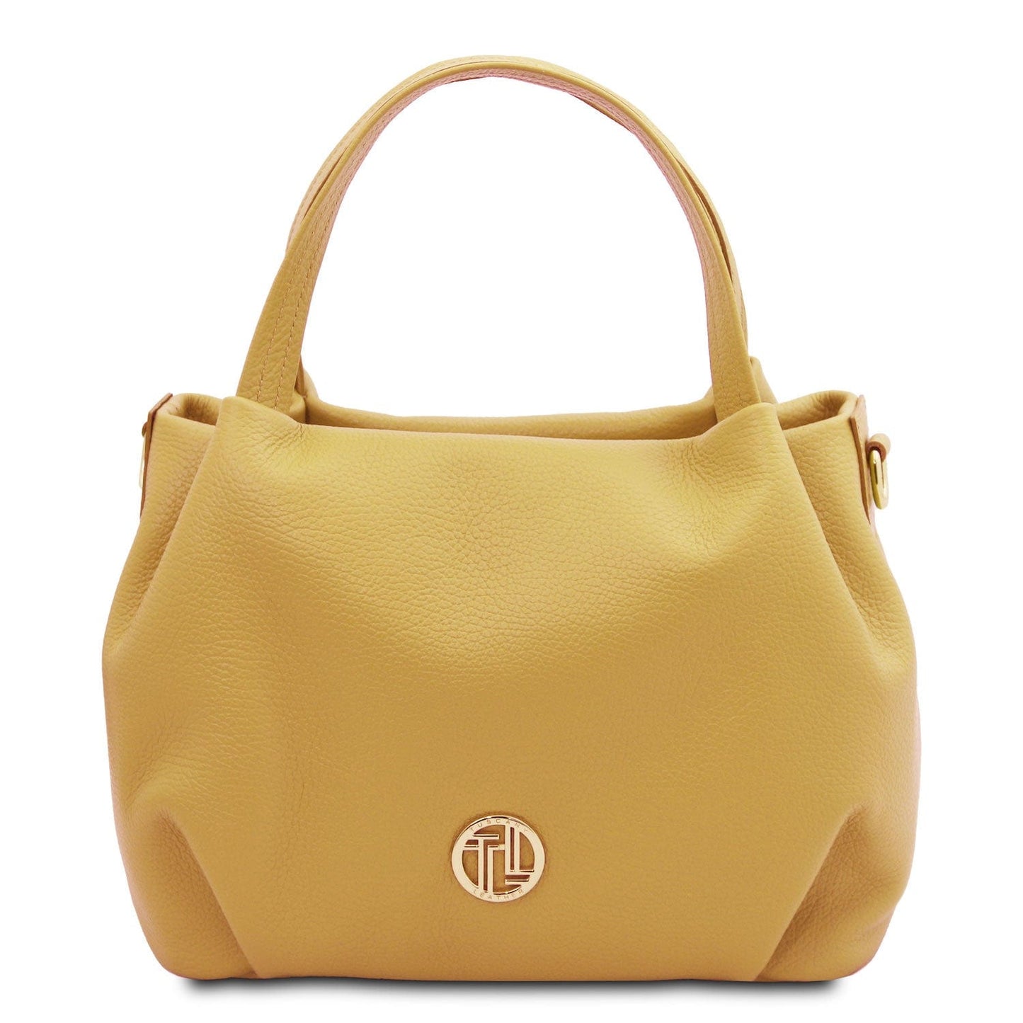 Leather handbags Pastel yellow Nora - Soft leather handbag | TL142372 San Rocco Italia
