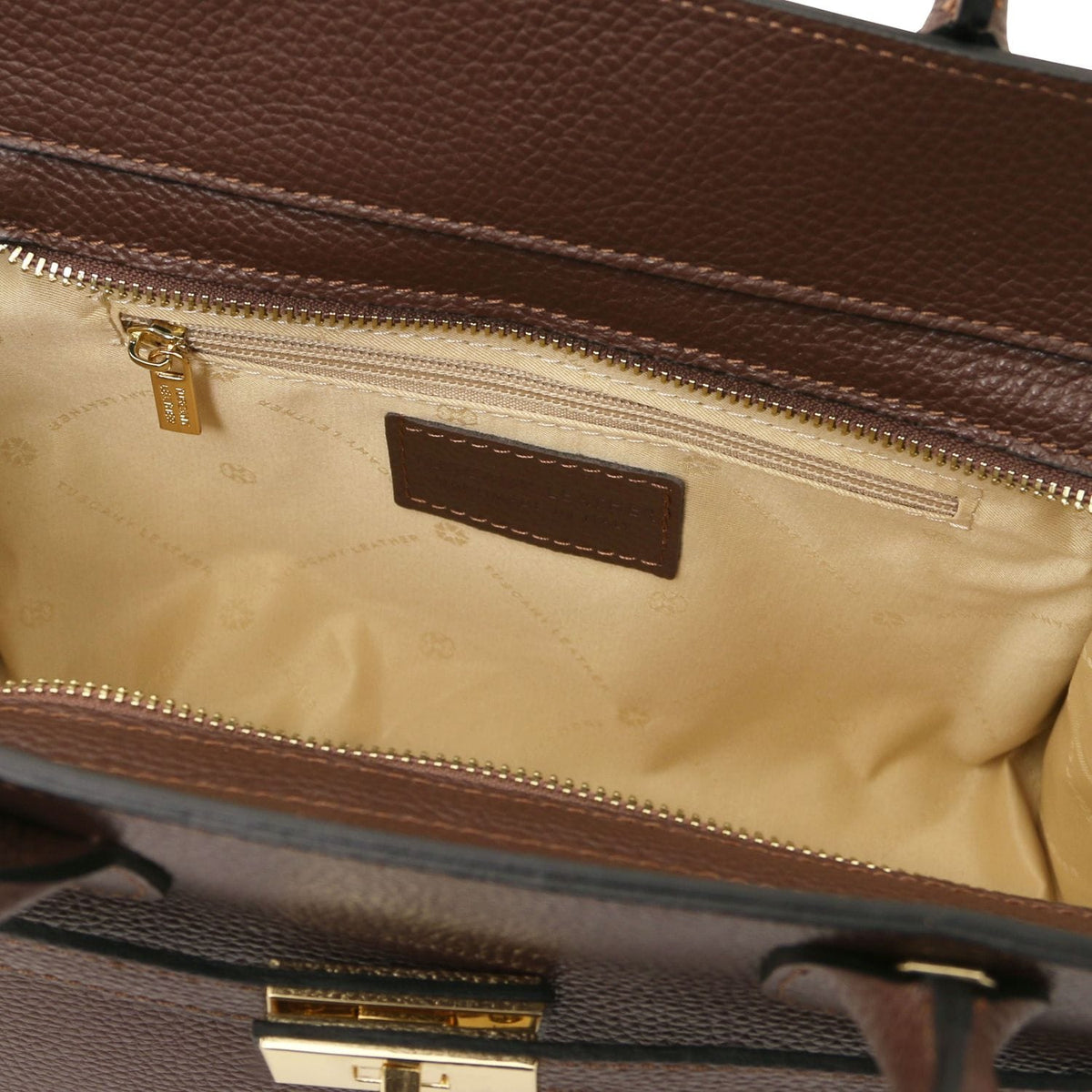 Leather handbags Origami - Leather tote | TL142507 San Rocco Italia