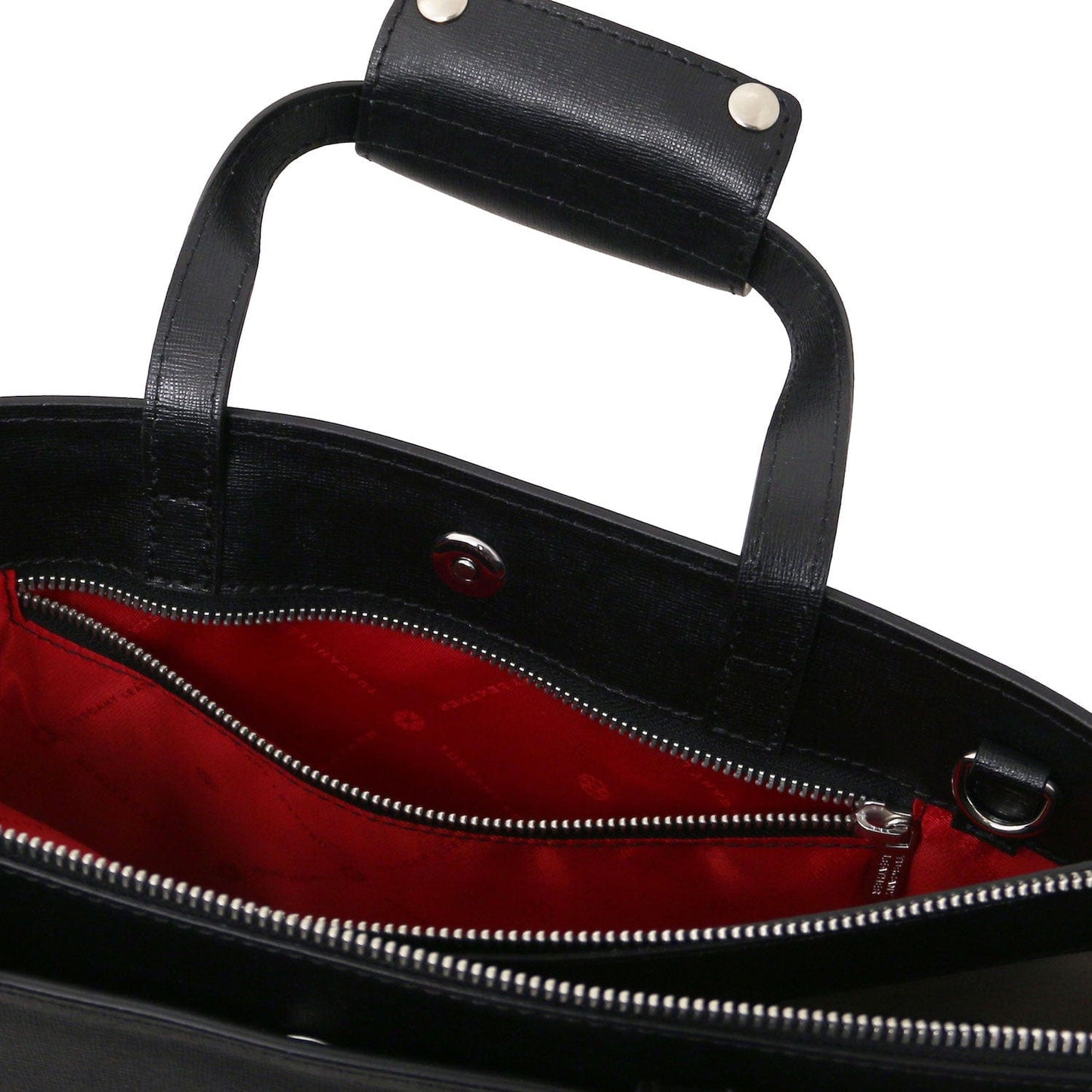 Palermo - Saffiano Italian leather briefcase 3-compartment for women | TL141369 - Premium Leather briefcases - Shop now at San Rocco Italia