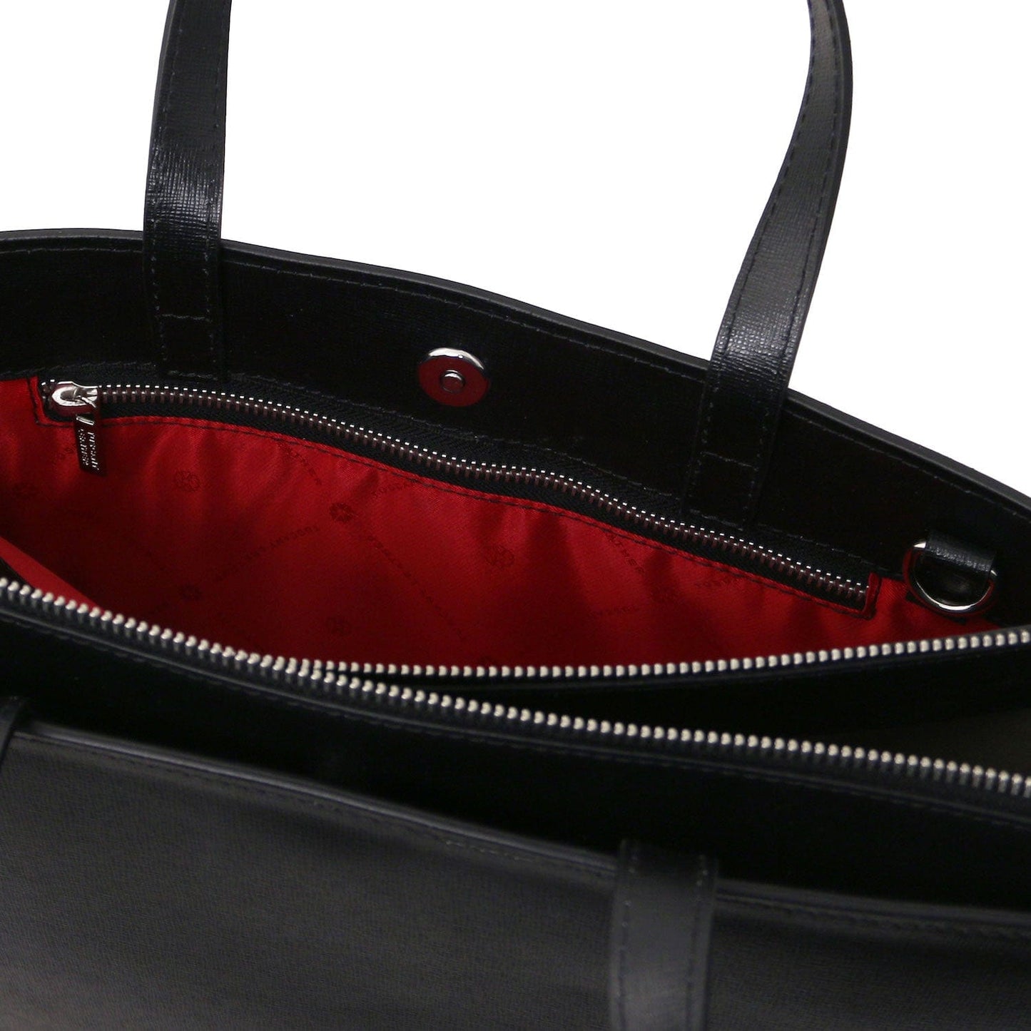 Palermo - Saffiano Italian leather briefcase 3-compartment for women | TL141369 - Premium Leather briefcases - Shop now at San Rocco Italia
