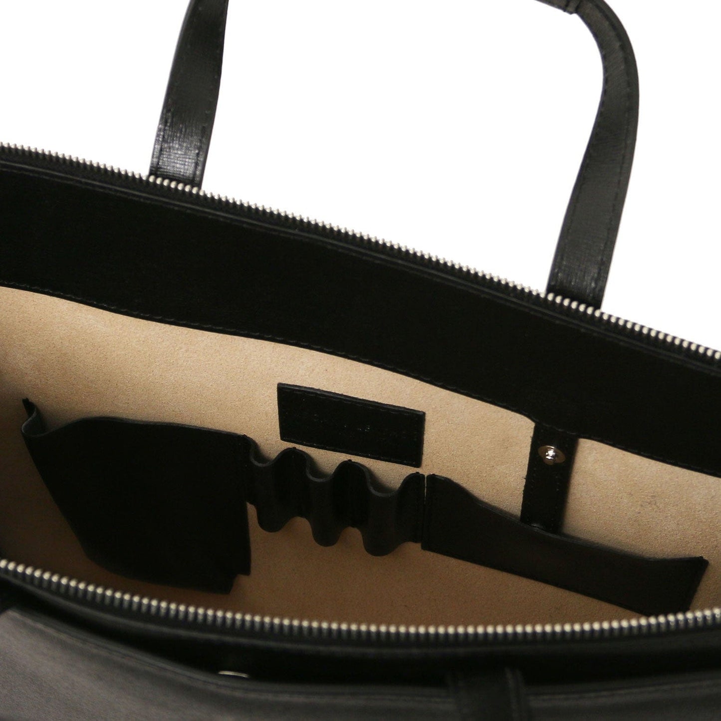 Palermo - Saffiano Italian leather briefcase 3-compartment for women | TL141369 - Premium Leather briefcases - Shop now at San Rocco Italia