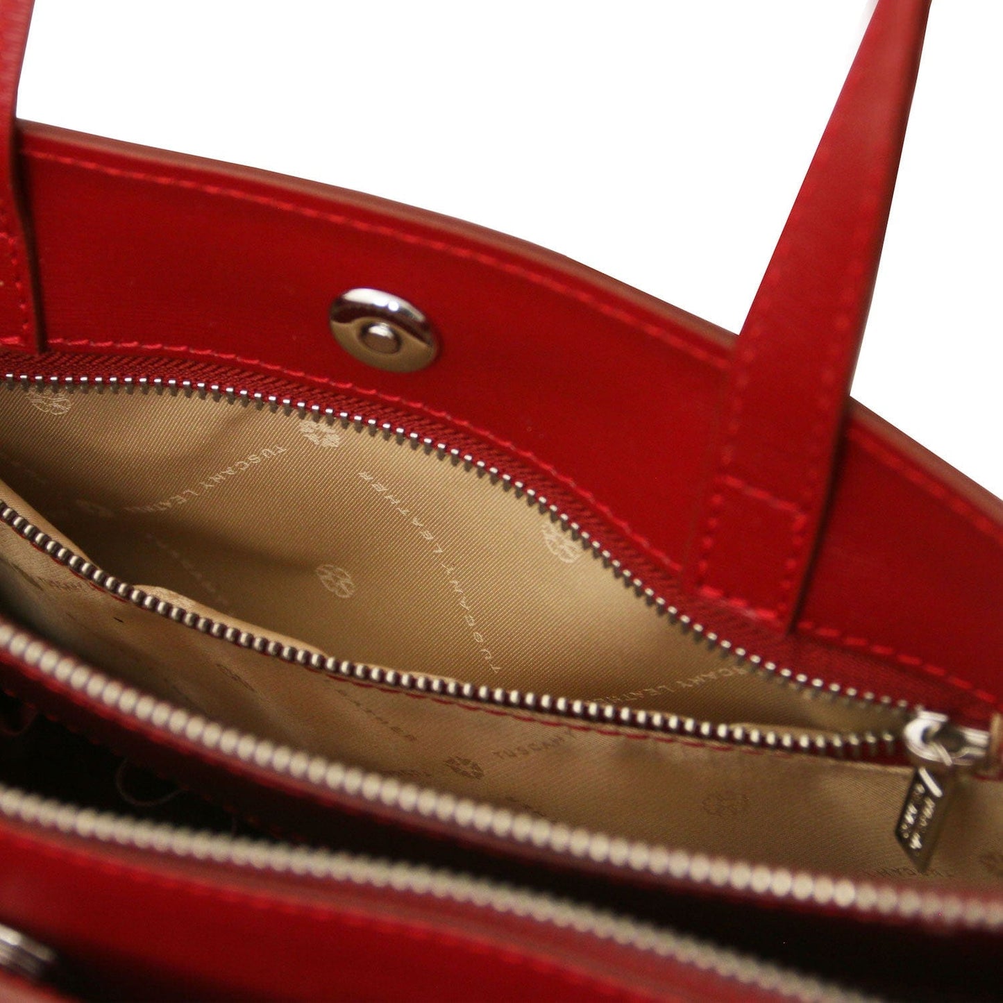 Palermo - Saffiano Italian leather briefcase 3-compartment for women | TL141369 - Premium Leather briefcases - Shop now at San Rocco Italia