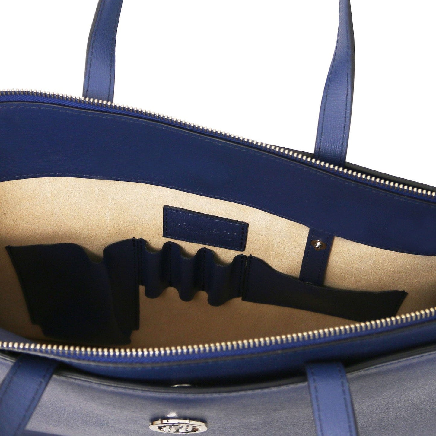 Palermo - Saffiano Italian leather briefcase 3-compartment for women | TL141369 - Premium Leather briefcases - Shop now at San Rocco Italia