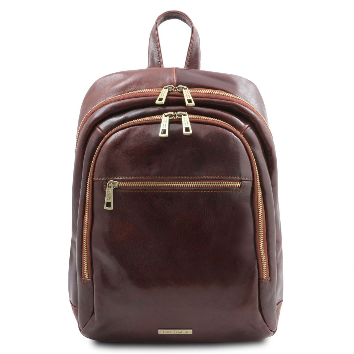 Sacs à dos en cuir Marron Perth - 2 Compartment leather backpack | TL142049 San Rocco Italia