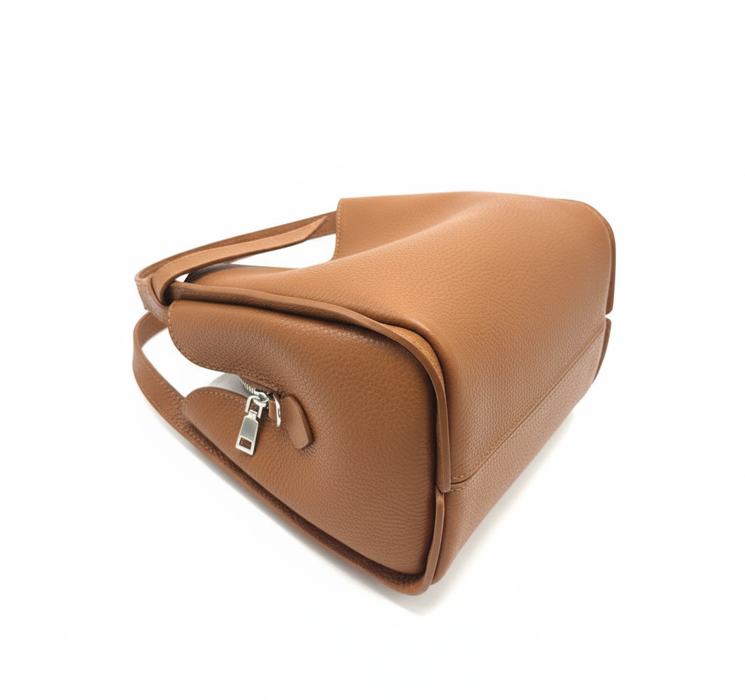 Pienza – Italian Leather Tote Handbag – Espresso Brown