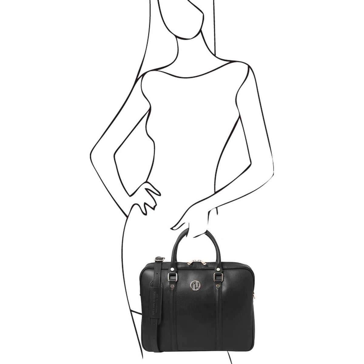 Leather laptop bags Prato - Exclusive Saffiano leather laptop case | TL142453 San Rocco Italia
