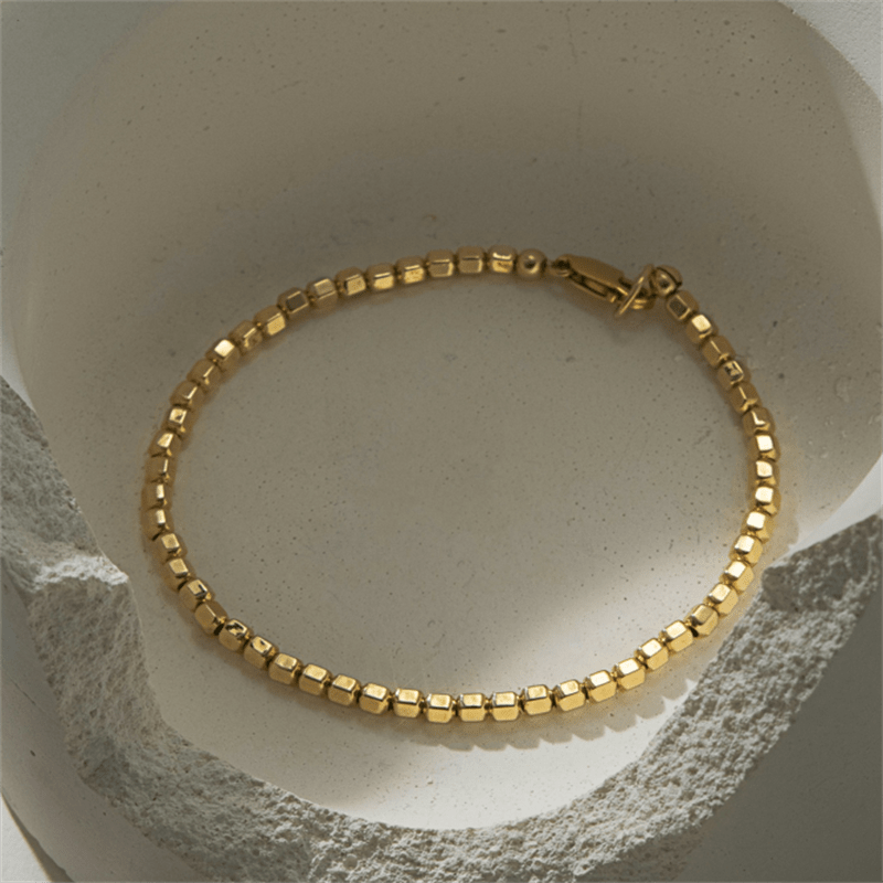 14K Gold Filled Bead Bracelet - Premium - Just €76.95! Shop now at San Rocco Italia