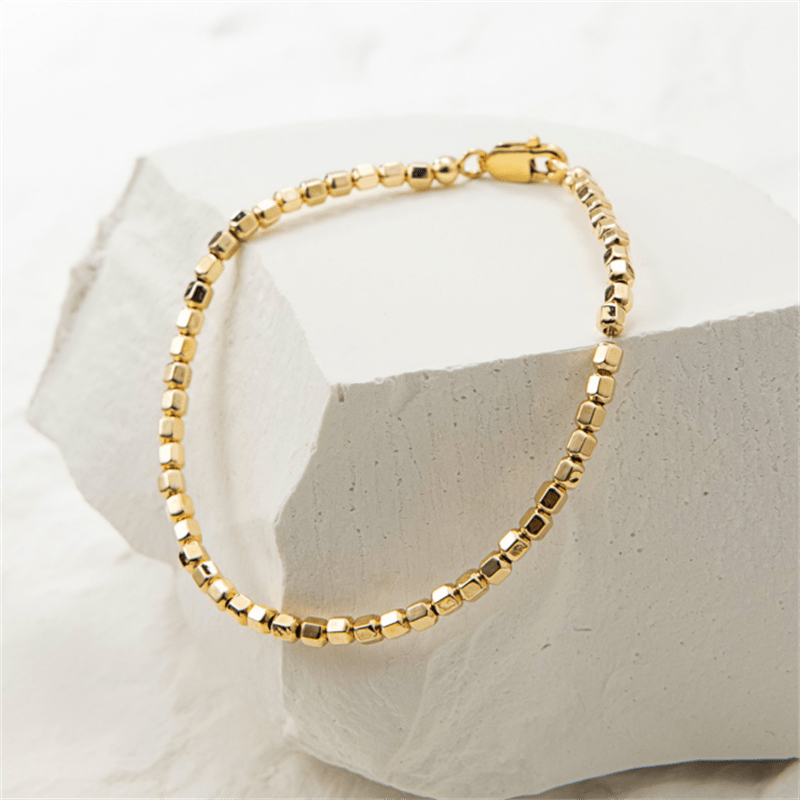 14K Gold Filled Bead Bracelet - Premium - Just €76.95! Shop now at San Rocco Italia