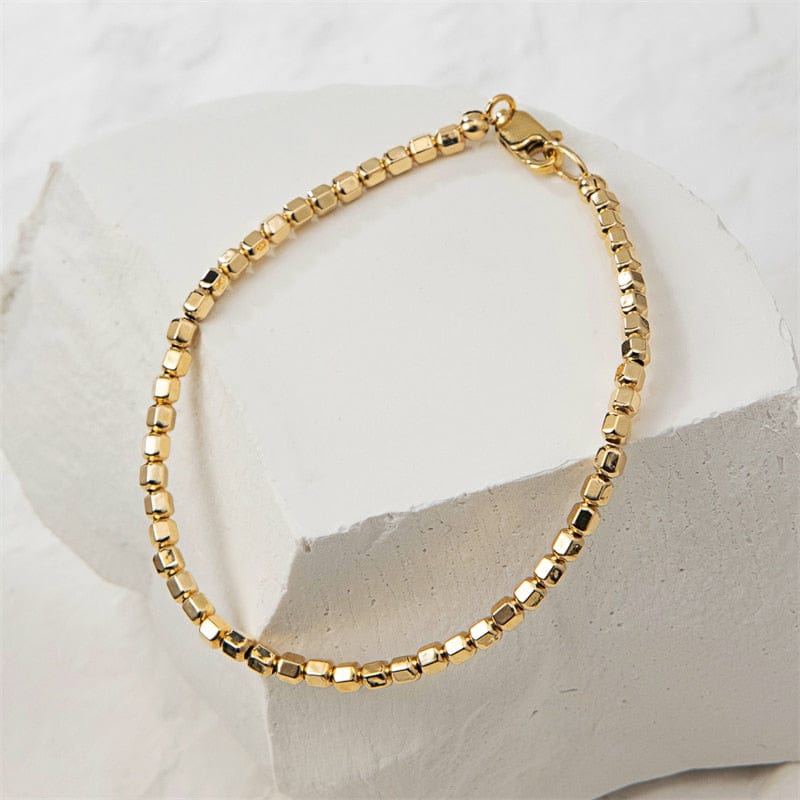 14K Gold Filled Bead Bracelet - Premium - Just €76.95! Shop now at San Rocco Italia