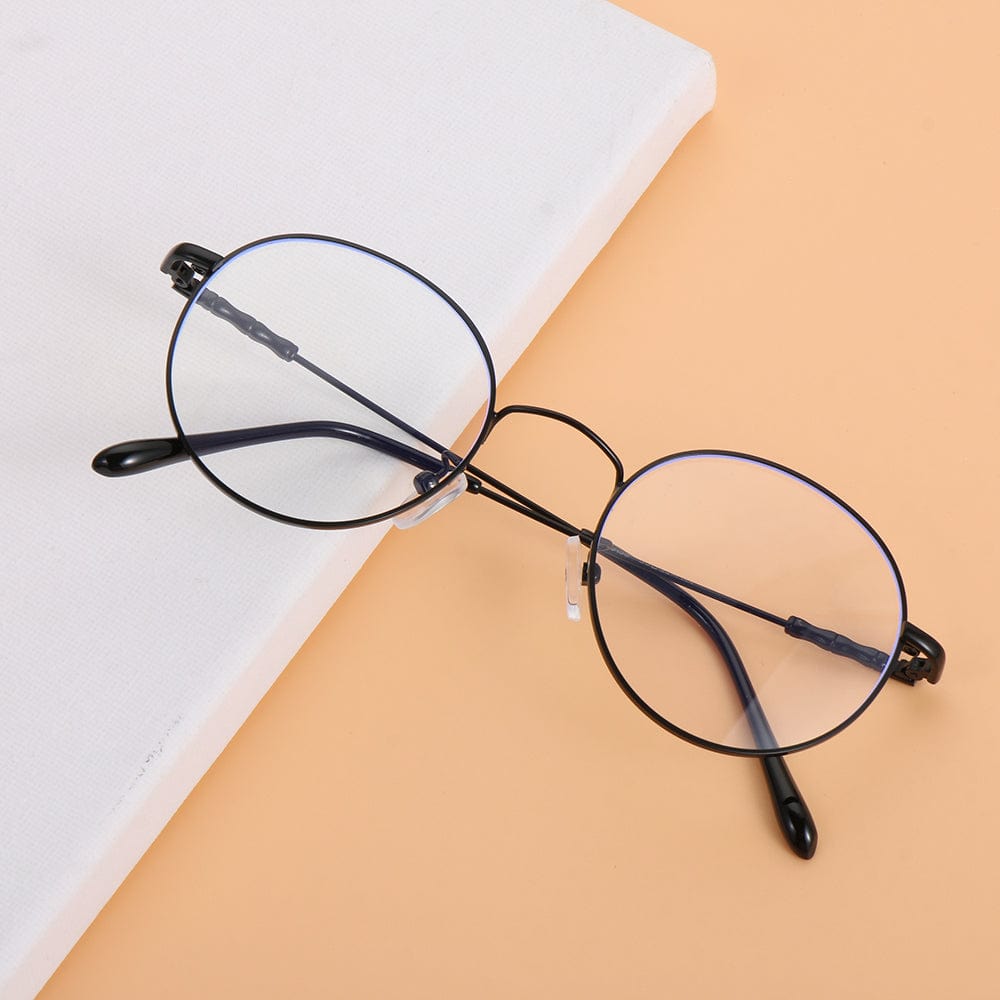Blue Light Blocking Glasses - Round Metal Frames - Premium Accessories - Just €12.95! Shop now at San Rocco Italia